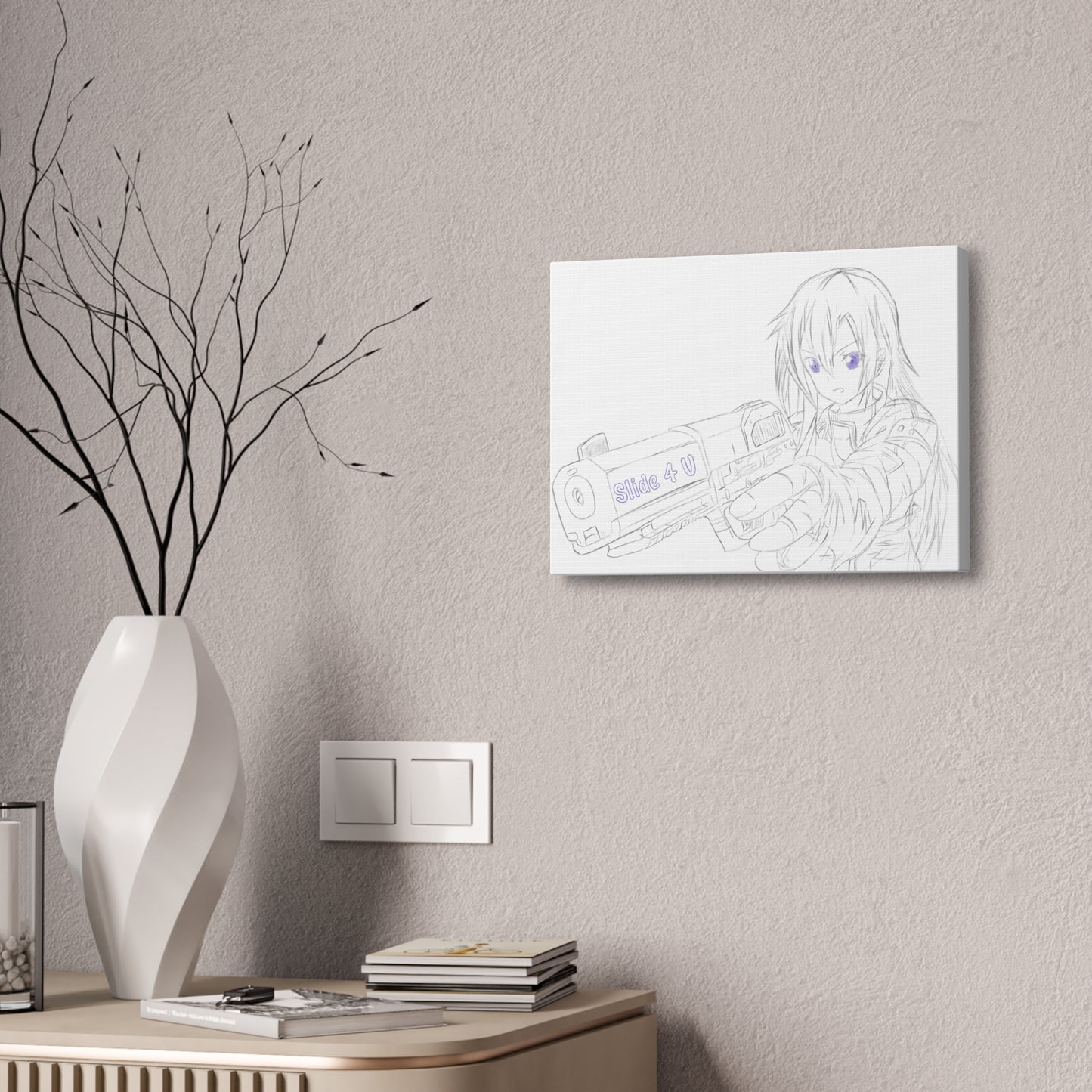Girl Assassin Gloss Canvas