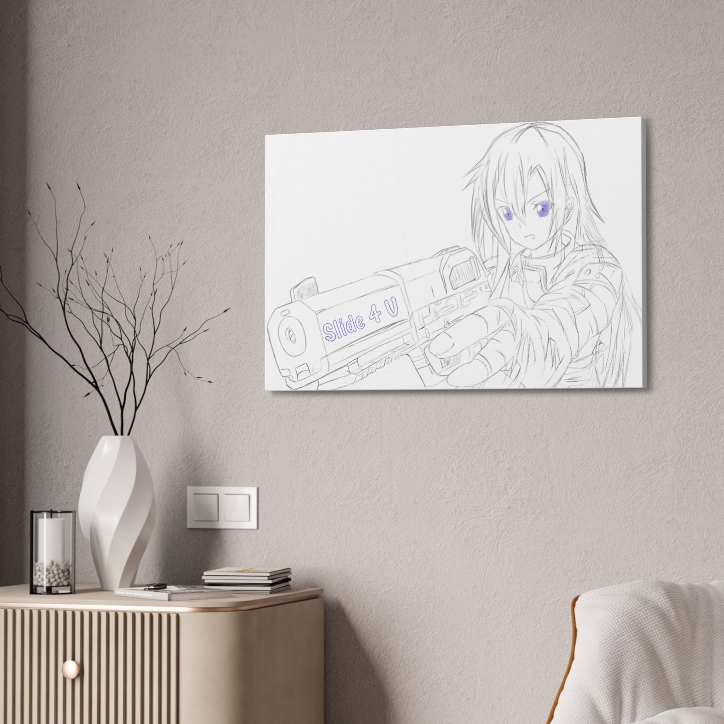 Girl Assassin Gloss Canvas
