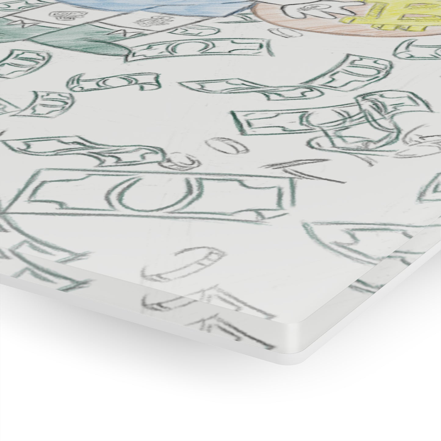 Modern Day Richie Rich Glass Canvas